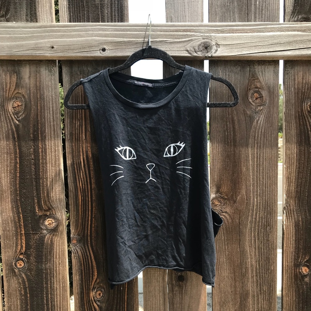 Brandy Melville Kitty Cropped Tank - OS